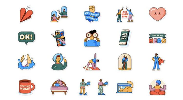 WhatsApp releases a set of six wrap stickers